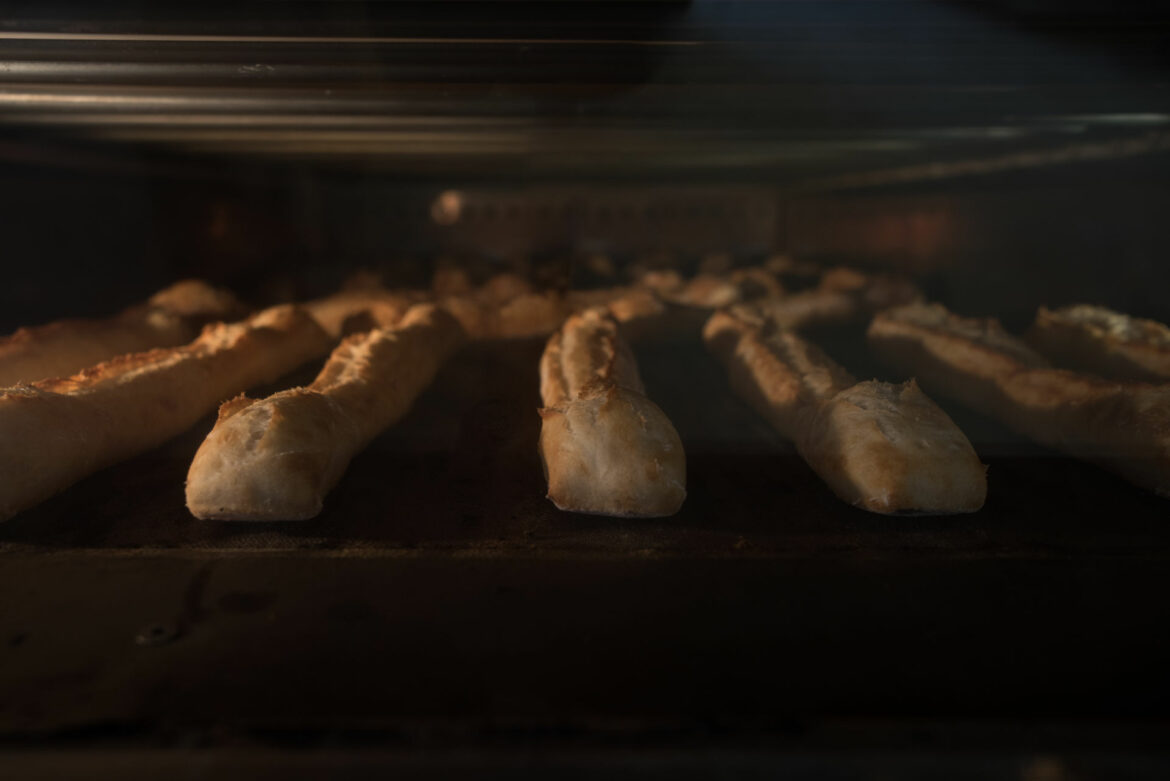 Cuisson des baguettes au four